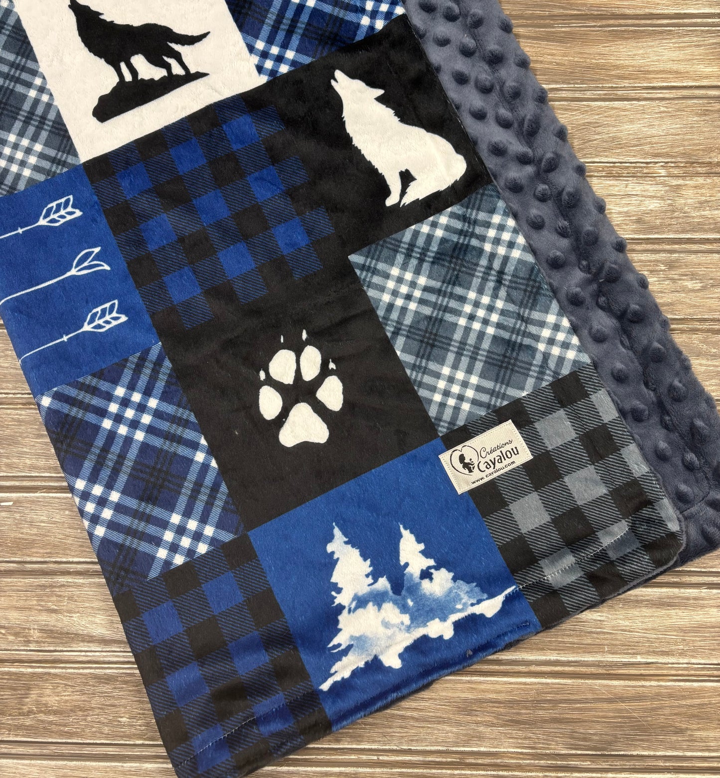 Doudou Minky Standard Loup