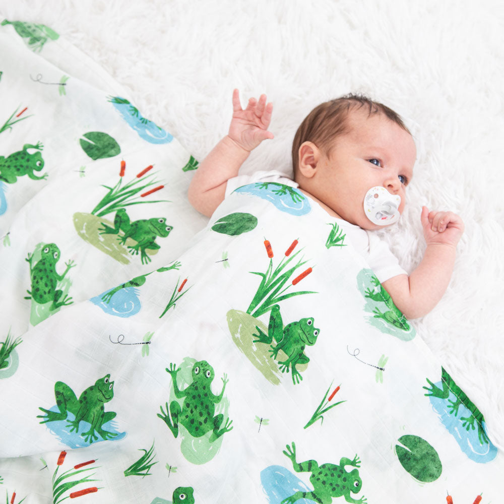 Mousseline de Bambou Grenouilles